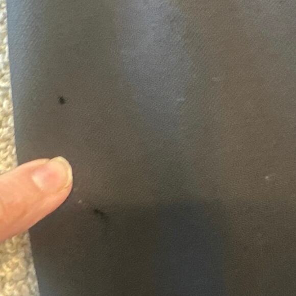 MaxMara Light Wool Stretch Crop Straight Leg Trouser Pants Black Size 12 US - Picture 5 of 5